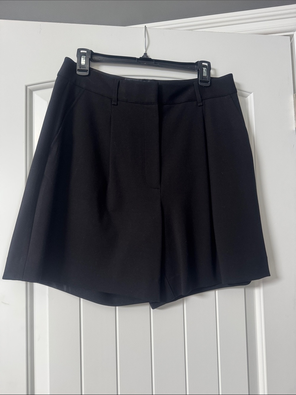 Rag & Bone Black Irina Tailored Bermuda Shorts - Medium